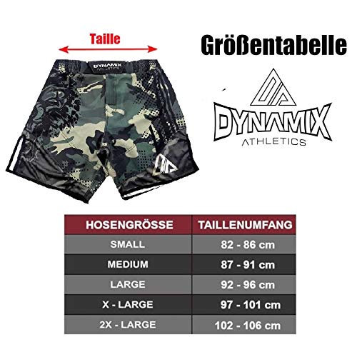 Dynamix Athletics Pantalones cortos de entrenamiento híbridos Predator Green Camo, ideales para artes marciales mixtas, Jiu Jitsu Crossfit, pantalones de artes marciales para hombre (S)