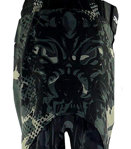 Dynamix Athletics Pantalones cortos de entrenamiento híbridos Predator Green Camo, ideales para artes marciales mixtas, Jiu Jitsu Crossfit, pantalones de artes marciales para hombre (S)