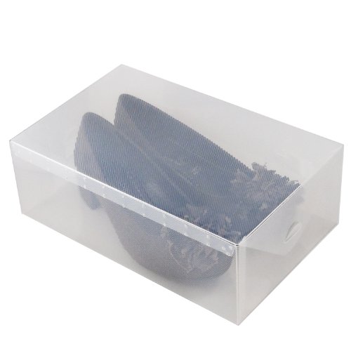 DynaSun 15x PP368T Cajas de Almacenaje para Zapatos Apilable Plegable Contenedor Organizador Transparente para Hombres Damas y Señoras