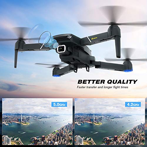 EACHINE E520S Drone con Camara HD Drone 4k Drone GPS Drones con Camaras Profesional 5G WiFi FPV App Distancia de FPV de 250 m Drone Durable de Vuelo (2 Baterías y Estuche) EACHINE E520S Drone con Camara HD Drone 4k Drone GPS Drones con Camaras Profesional 5G WiFi FPV App Distancia de FPV de 250 m Drone Durable de Vuelo (2 Baterías y Estuche)