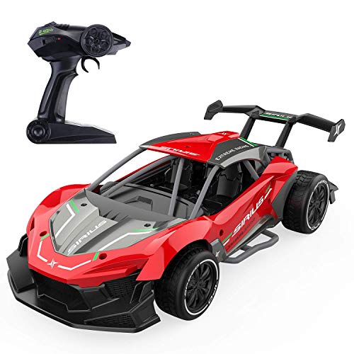 EACHINE EC06, 1:14 RC Coche Teledirigido Control Remoto Coches de Alta Velocidad 15 km/h 20 Minutos 2.4GHz 4WD RC Coche Teledirigido Juguete para Niños (Rojo)