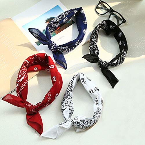 Ealicere Pack 6 Pañuelos Bandanas de Modelo de Cuello/Cabeza Multicolor Múltiple para Mujer y Hombre Niños 52×52cm