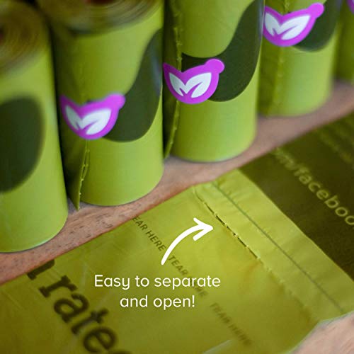 Earth Rated - Pack de bolsas para recoger excrementos de perro, Olor a Lavanda , 18 Rollos (270 unidades) Earth Rated - Pack de bolsas para recoger excrementos de perro, Olor a Lavanda , 18 Rollos (270 unidades)