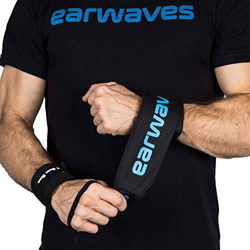 Earwaves ® Foster - Muñequeras de Tela para Halterofilia, Powerlifting, Fitness, Crosstraining etc