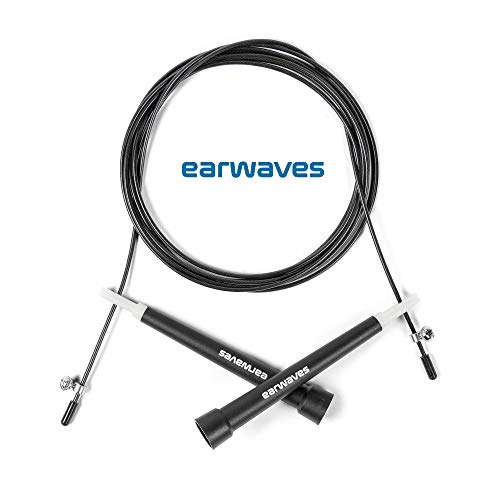 Earwaves ® R3 - Comba básica de Velocidad. Cuerda para Saltar para Entrenamiento Funcional, Boxeo, MMA. Longitud Ajustable de 3 Metros y rodamientos Ligeros para Double Unders. Earwaves ® R3 - Comba básica de Velocidad. Cuerda para Saltar para Entrenamiento Funcional, Boxeo, MMA. Longitud Ajustable de 3 Metros y rodamientos Ligeros para Double Unders.