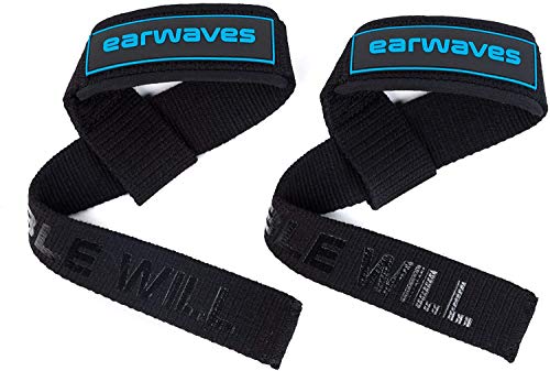 Earwaves ® X-Raisers Straps - Correas de Levantamiento para Halterofilia con protección de Neopreno y Gel para Las muñecas Earwaves ® X-Raisers Straps - Correas de Levantamiento para Halterofilia con protección de Neopreno y Gel para Las muñecas