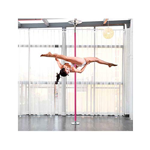 EASOUG Ajustable Pole Dance Barra de Baile 44mm,Palo de Baile para Bailarines Profesionales/Gimnastas/Principiantes, Rotatorio, Tubo de Acero Inoxidable