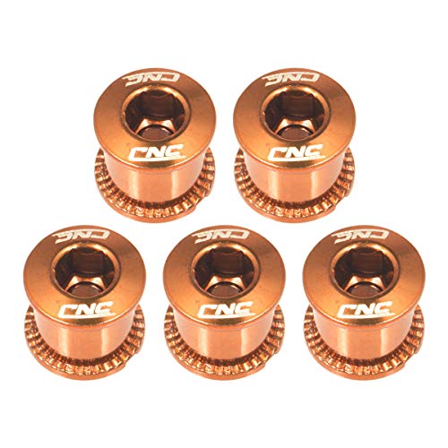 EASTERN POWER 5 Set Tornillos Plato Bicicleta, Tornillos Platos MTB,Tornillos Bici para Doble Plato Shimano/Sram, Naranja EASTERN POWER 5 Set Tornillos Plato Bicicleta, Tornillos Platos MTB,Tornillos Bici para Doble Plato Shimano/Sram, Naranja