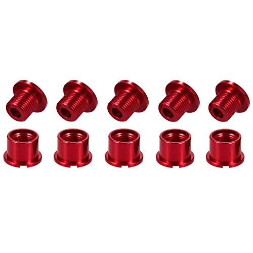 EASTERN POWER 5 Set Tornillos Plato Bicicleta, Tornillos Platos MTB,Tornillos Bici para Doble Plato Shimano/Sram,Rojo EASTERN POWER 5 Set Tornillos Plato Bicicleta, Tornillos Platos MTB,Tornillos Bici para Doble Plato Shimano/Sram,Rojo