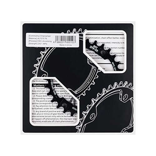 EASTERN POWER Plato 30 Dientes BCD 104, Plato BCD 104 Bicicleta Montaña, Aluminio Monoplato 30 Dientes MTB, Negro(Incluye 4 Tornillos Plato) EASTERN POWER Plato 30 Dientes BCD 104, Plato BCD 104 Bicicleta Montaña, Aluminio Monoplato 30 Dientes MTB, Negro(Incluye 4 Tornillos Plato)
