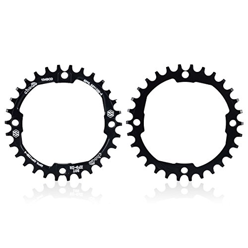 EASTERN POWER Plato 30 Dientes BCD 104, Plato BCD 104 Bicicleta Montaña, Aluminio Monoplato 30 Dientes MTB, Negro(Incluye 4 Tornillos Plato) EASTERN POWER Plato 30 Dientes BCD 104, Plato BCD 104 Bicicleta Montaña, Aluminio Monoplato 30 Dientes MTB, Negro(Incluye 4 Tornillos Plato)