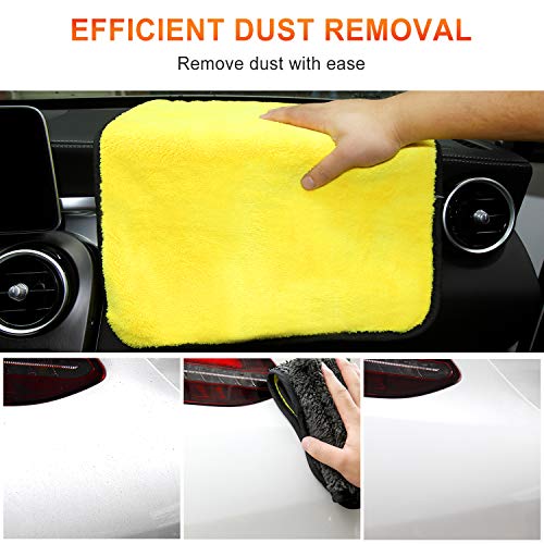 EASY EAGLE 1200GSM Toalla Secado Coche, 38x44CM Bayetas de Limpieza de Microfibra, Paños de Microfibra Coche, Bayetas de Microfibra Moto, 3 Unidades EASY EAGLE 1200GSM Toalla Secado Coche, 38x44CM Bayetas de Limpieza de Microfibra, Paños de Microfibra Coche, Bayetas de Microfibra Moto, 3 Unidades