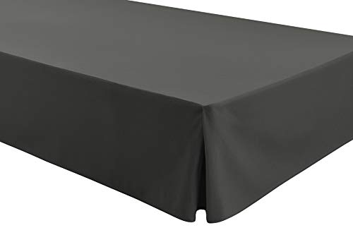 Easycosy - Cubre Canapés para Somier ATENEA Faldon para Cama 135 cm Cubrecanape - Color Gris (135x190/200cm) Easycosy - Cubre Canapés para Somier ATENEA Faldon para Cama 135 cm Cubrecanape - Color Gris (135x190/200cm)