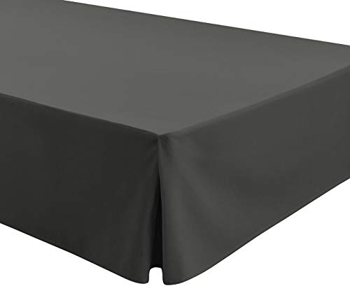 Easycosy - Cubre Canapés para Somier ATENEA Faldon para Cama 135 cm Cubrecanape - Color Gris (135x190/200cm) Easycosy - Cubre Canapés para Somier ATENEA Faldon para Cama 135 cm Cubrecanape - Color Gris (135x190/200cm)