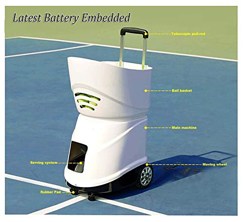 easyday máquina de pelota de tenis automática portátil inteligente máquina de pelota de tenis con control remoto inteligente