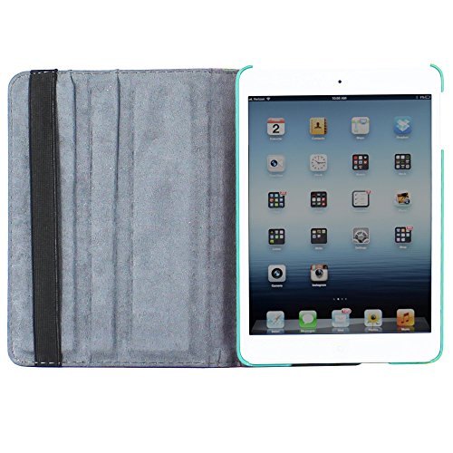 ebestStar - Funda Compatible con iPad Mini 1/2/3 Carcasa Cuero PU, Giratoria 360 Grados, Función de Soporte, Azul [Aparato: 200 x 134.7 x 7.2/7.5mm, 7.9'']