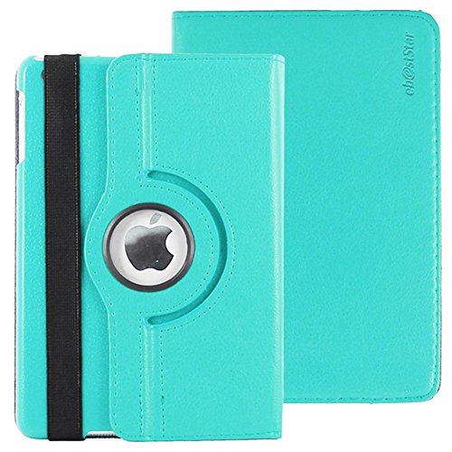 ebestStar - Funda Compatible con iPad Mini 1/2/3 Carcasa Cuero PU, Giratoria 360 Grados, Función de Soporte, Azul [Aparato: 200 x 134.7 x 7.2/7.5mm, 7.9'']