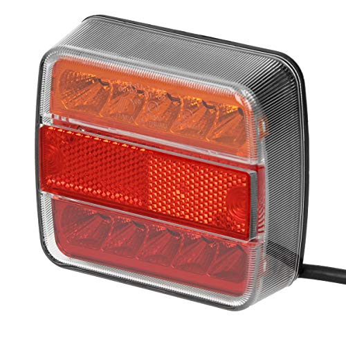 ECD Germany Kit de Iluminación LED para Remolque Luces Traseras de Señalización 12V Cableado con 7 Polos Universal aplicable E4 Aprobado Instalación Mágnetica 14 Leds por Luz ECD Germany Kit de Iluminación LED para Remolque Luces Traseras de Señalización 12V Cableado con 7 Polos Universal aplicable E4 Aprobado Instalación Mágnetica 14 Leds por Luz