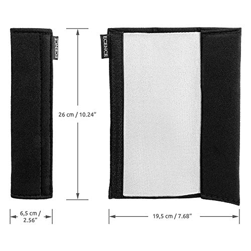 ECENCE Almohadilla para cinturón, 2 Juegos, protección para cinturón, Acolchado para cinturón de Seguridad, Protector de cinturón para niños y Adultos, cojín para el cinturón del Coche, multifuncio
