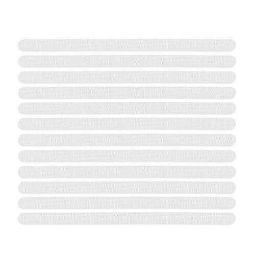 ECENCE Tiras antideslizantes para ducha y bañera, juego de 12 adhesivos antideslizantes para ducha y bañera, color transparente, alfombrilla para bañera antideslizante, fácil de soltar, lámina para 42010104 ECENCE Tiras antideslizantes para ducha y bañera, juego de 12 adhesivos antideslizantes para ducha y bañera, color transparente, alfombrilla para bañera antideslizante, fácil de soltar, lámina para 42010104