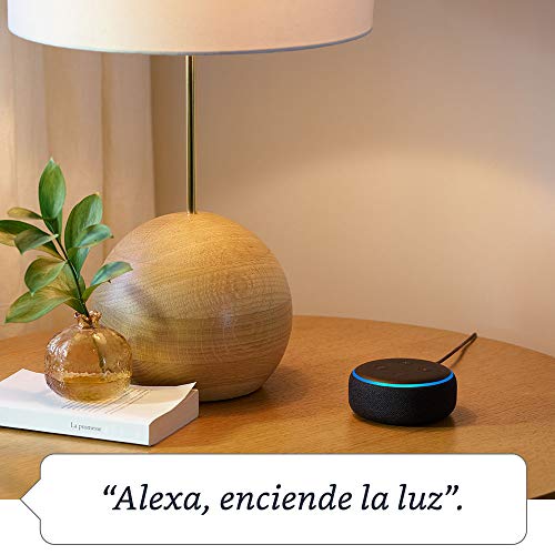 Echo Dot (3.ª generación) - Altavoz inteligente con Alexa, tela de color antracita