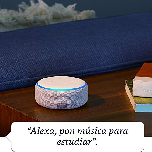 Echo Dot (3.ª generación) - Altavoz inteligente con Alexa, tela de color antracita