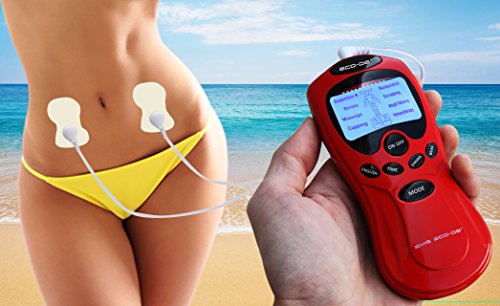 ECO-DE EMS Electroestimulador Muscular portátil, Compacto fácil Uso, LCD Azul, 8 programas ECO-DE EMS Electroestimulador Muscular portátil, Compacto fácil Uso, LCD Azul, 8 programas