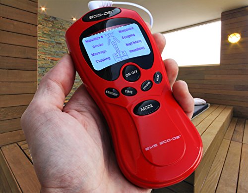 ECO-DE EMS Electroestimulador Muscular portátil, Compacto fácil Uso, LCD Azul, 8 programas ECO-DE EMS Electroestimulador Muscular portátil, Compacto fácil Uso, LCD Azul, 8 programas