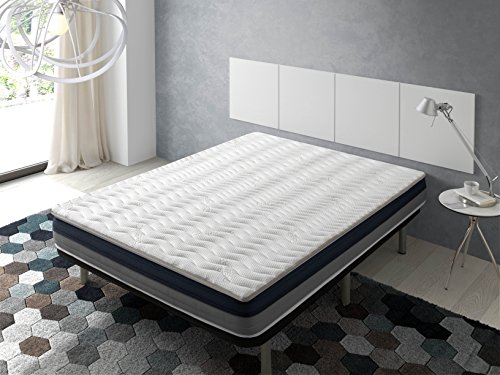 ECO-DE Topper Viscoelástico Renueva colchón Tourmalina 4D 90x200 - Disponible en Todas Las Medidas ECO-DE Topper Viscoelástico Renueva colchón Tourmalina 4D 90x200 - Disponible en Todas Las Medidas