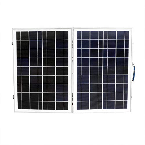 ECO-WORTHY Maleta Plegable de 50 W Panel Solar portátil de 12 V de energía con Controlador de Campamento