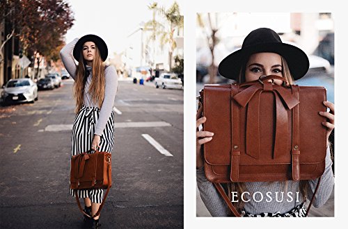 ECOSUSI Maletín para Mujer para Portátil de 14 Pulgadas Bolsa de Hombro Bolsa para Computadora Arco Desmontable ECOSUSI Maletín para Mujer para Portátil de 14 Pulgadas Bolsa de Hombro Bolsa para Computadora Arco Desmontable