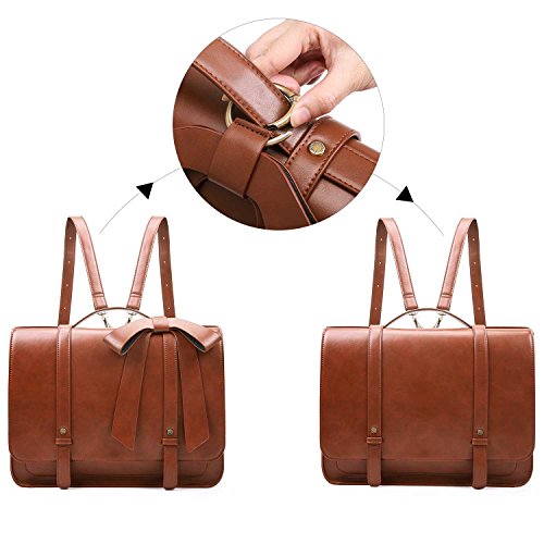 ECOSUSI Maletín para Mujer para Portátil de 14 Pulgadas Bolsa de Hombro Bolsa para Computadora Arco Desmontable ECOSUSI Maletín para Mujer para Portátil de 14 Pulgadas Bolsa de Hombro Bolsa para Computadora Arco Desmontable