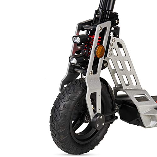 ECOXTREM Patinete eléctrico 600W, Plegable con Pantalla LCD y Luces LED. Scooter eléctrico Bison Color Gris.