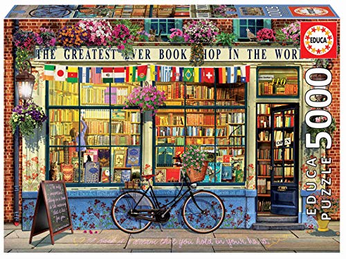 Educa-La Mejor Librería del Mundo Puzzle, 5000 Piezas, Multicolor (18583)