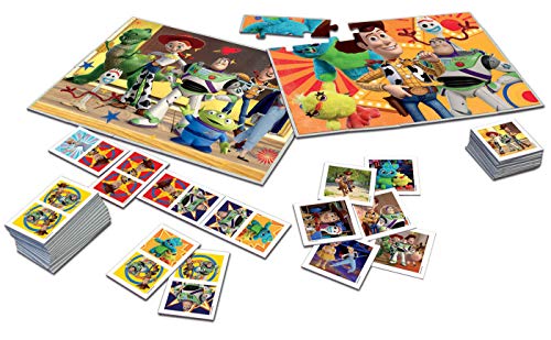 Educa- Superpack Toy Story 4 Pack de Domino, Identic y 2 Puzzles, Juego de Mesa, Multicolor (18348)