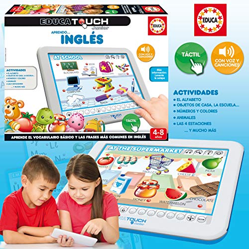 Educa- Touch Junior Aprendo Inglés Juego Educativo para Niños, Multicolor (15438)