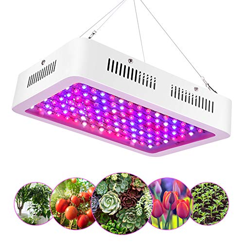 EECOO 1200W LED Cultivo Interior, Plantas Led Grow Light 120LED, Lámpara de Plantas Espectro Completo Ligero Lampara con IR Rojo Azul, Lampara de Cultivo para Jardín de Interior Greenhouse Hydroponics EECOO 1200W LED Cultivo Interior, Plantas Led Grow Light 120LED, Lámpara de Plantas Espectro Completo Ligero Lampara con IR Rojo Azul, Lampara de Cultivo para Jardín de Interior Greenhouse Hydroponics