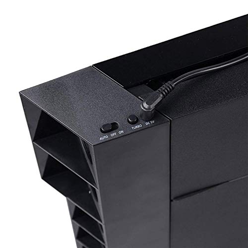 EEEKit Ventilador de enfriamiento para PS4, USB Refrigerador Externo 5 Ventilador Turbo Control de Temperatura Ventiladores de enfriamiento para Sony Playstation 4 Consola de Juegos EEEKit Ventilador de enfriamiento para PS4, USB Refrigerador Externo 5 Ventilador Turbo Control de Temperatura Ventiladores de enfriamiento para Sony Playstation 4 Consola de Juegos