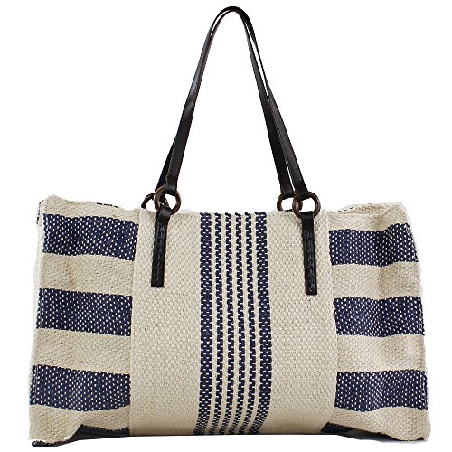 Eferri Playera, Bolso playa Zuria para Mujer, Azul, 33x53x13 cm