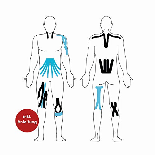 Effekt Manufaktur [5m x 5cm] Kinesiotape Vendaje Neuromuscular I Cinta Kinesiologica impermeable y elastica I Sport Kinesiology Tape