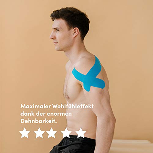 Effekt Manufaktur [5m x 5cm] Kinesiotape Vendaje Neuromuscular I Cinta Kinesiologica impermeable y elastica I Sport Kinesiology Tape