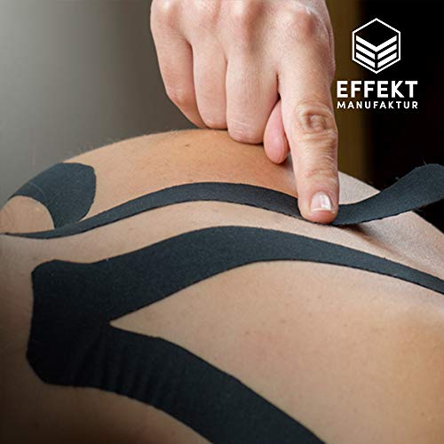 Effekt Manufaktur [5m x 5cm] Kinesiotape Vendaje Neuromuscular I Cinta Kinesiologica impermeable y elastica I Sport Kinesiology Tape