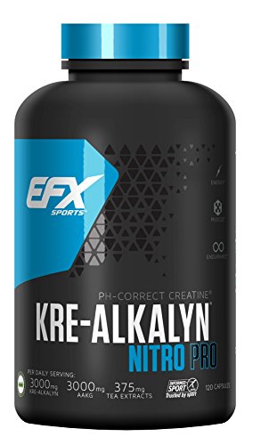 EFX Kre-Alcalina Nitro-Pro Super Caps- 120 cápsulas, Pack de 1 (1 x 174 g) EFX Kre-Alcalina Nitro-Pro Super Caps- 120 cápsulas, Pack de 1 (1 x 174 g)