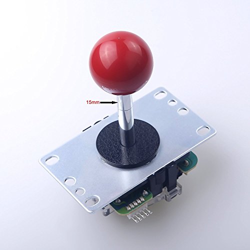 EG STARTS 2x Chrome Arcade DIY Shaft Extender Joystick Extension Rod Extender Ejes para Sanwa Joystick y Zippyy Joystick & Jamma Extension & Control Extender