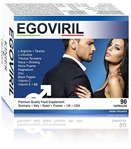 Egoviril BOOSTER POTENCIA + TESTOSTERONA | Tribulus Taurina Maca Zinc Ginseng Arginina Citrulina Vitaminas | Fuerza/Energía/Masa muscular/Recuperación | 90 cápsulas