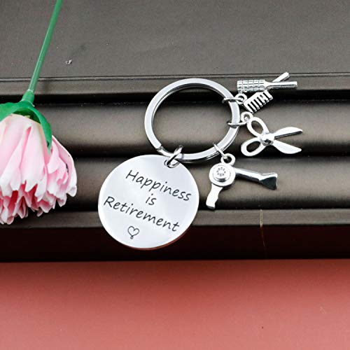 EIGSO regalo de jubilación para peluquería Happiness is Retirement llavero joyería de retiro feliz joyería de aprecio para peluquería (retiro del pelo3 KR) EIGSO regalo de jubilación para peluquería Happiness is Retirement llavero joyería de retiro feliz joyería de aprecio para peluquería (retiro del pelo3 KR)