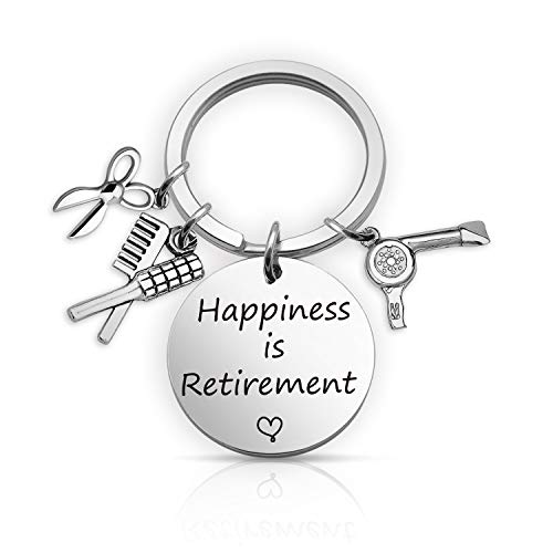 EIGSO regalo de jubilación para peluquería Happiness is Retirement llavero joyería de retiro feliz joyería de aprecio para peluquería (retiro del pelo3 KR) EIGSO regalo de jubilación para peluquería Happiness is Retirement llavero joyería de retiro feliz joyería de aprecio para peluquería (retiro del pelo3 KR)