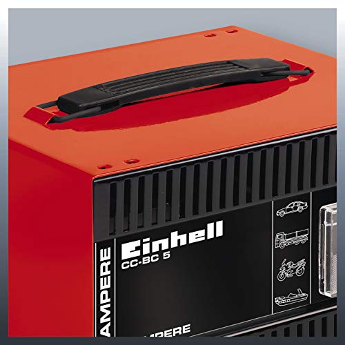 Einhell 1056121 Cargador de batería, Negro, Rojo