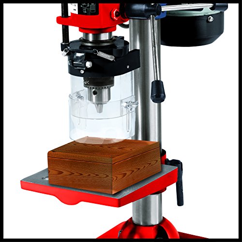 Einhell 4250670 Taladro de columna (350 W, 580 - 2650 U/min, inclinable, orientable y ajustable, de perforación, virutas de mesa, protección), Rojo Einhell 4250670 Taladro de columna (350 W, 580 - 2650 U/min, inclinable, orientable y ajustable, de perforación, virutas de mesa, protección), Rojo
