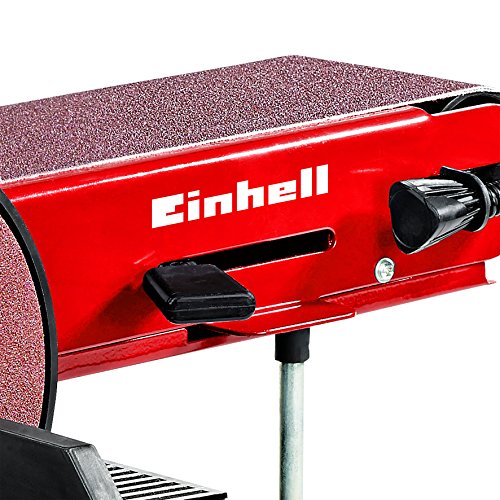 Einhell 4419255 TC-US 400 - Lijadora de plato, banda pivotable con tope, función de lijado de disco y banda